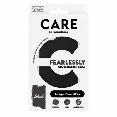 4. Etui CARE by PanzerGlass Fearlessly Fashionable Case na iPhone 15 Plus - czarne