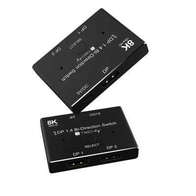 2. Techly IDATA-DP-2DP-8KT przełącznik wideo DisplayPort