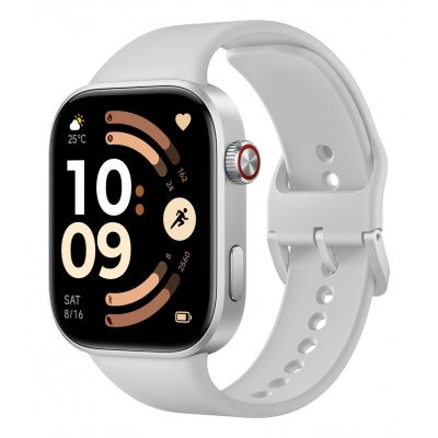 2. Xiaomi REDMI Watch 6 | Smart watch | GPS (satellite) | AMOLED | 2.07" | Waterproof | Silver Gray