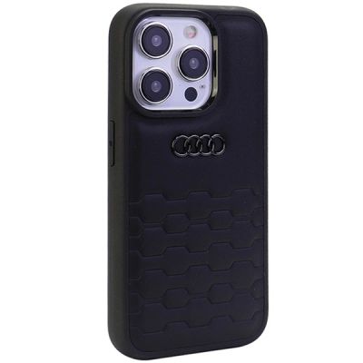 2. Etui Audi GT Synthetic Leather do iPhone 15 Pro - czarne