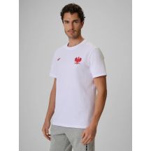 T-shirt bawełniany kibica męski 4F 4FRSS26TTSHM4203-10S