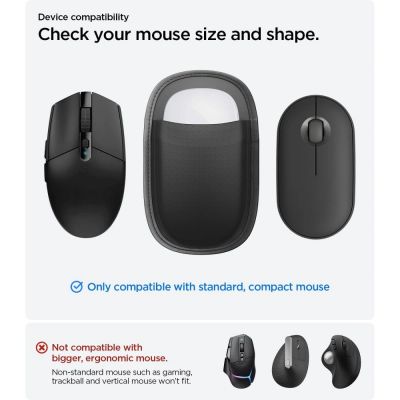 17. Etui Spigen LD220 Mouse Sleeve na myszkę - czarna