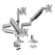 5. Uchwyt do monitora Logilink TIS 13"-32" 3TFT 2X4Gel. 1X1Joint srebrny Max. 7KG