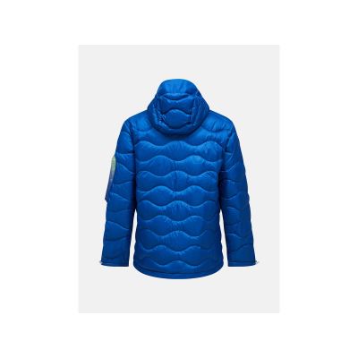 2. Kurtka puchowa męska PEAK PERFORMANCE M Helium Aop Utility Down Hood kolor niebieski
