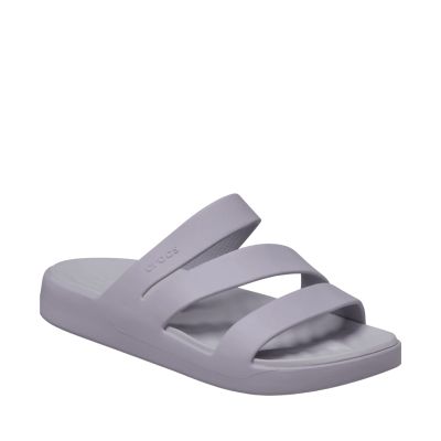 2. Klapki damskie Crocs Gataway Strappy Sandal fioletowe 209587 5PS