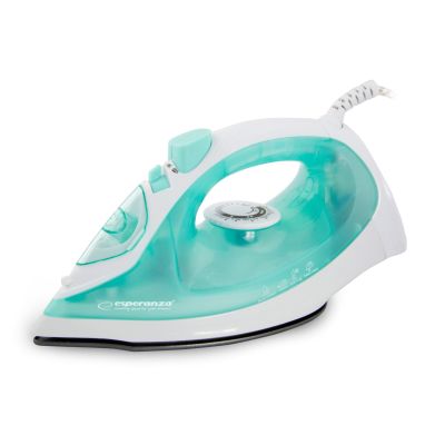 9. Żelazko parowe Esperanza SILK EHI005 (2200W; kolor biały)