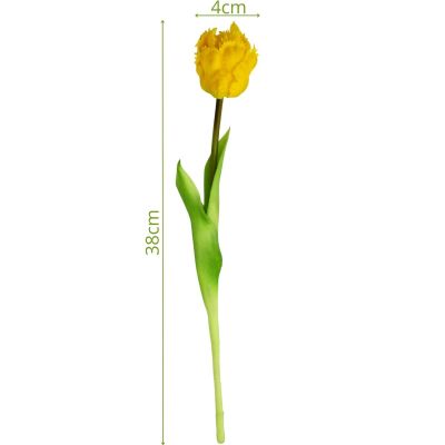5. TULIPAN ŻÓŁTY 38CM JAK ŻYWY DEKORACJA WIOSENNA