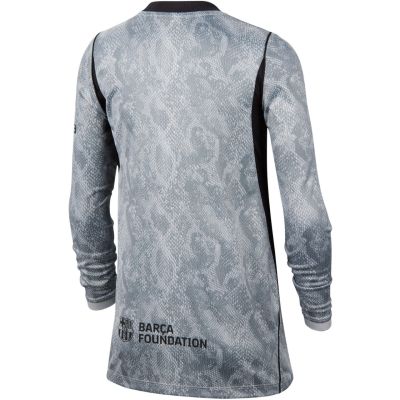 3. Koszulka bramkarska dla dzieci Nike FC Barcelona 2026/27 Stadium Away szara IO8337 013