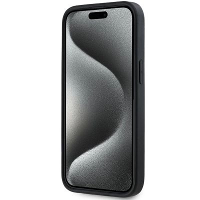 5. Etui DKNY 3D Rubber Repeat Pattern na iPhone 15 Plus - czarne