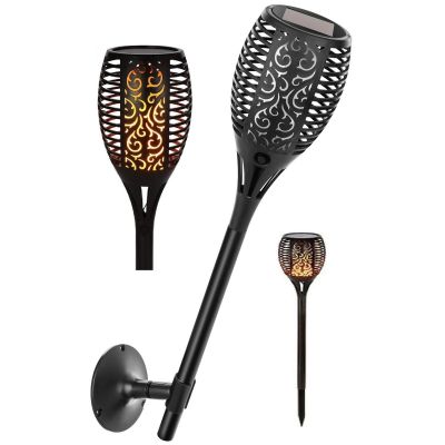 10. POCHODNIA LAMPA SOLARNA TAŃCZĄCE PŁOMYKI 3W1 10X10X86CM 12 LED