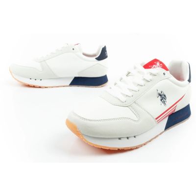 8. U.S Polo Assn buty sportowe sneakersy męskie modne wygodne białe