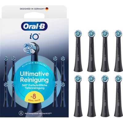 5. Braun Oral-B Aufsteckbürsten iO Ultimat. Reinigung sw 8er Billb.Ersatzbü