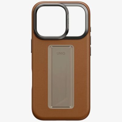 5. Etui UNIQ Heldro Pro Magclick Charging na iPhone 17 Pro - brązowe