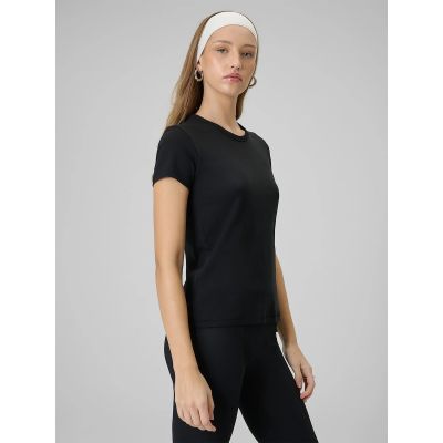 4. T-shirt slim gładki damski 4F 4FRAW25TTSHF3623-20S
