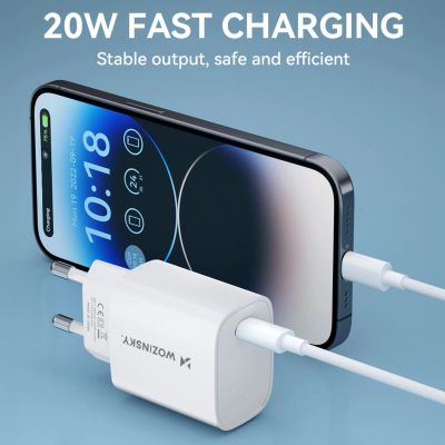 9. Ładowarka sieciowa Wozinsky WGWCCW 20W USB-C - biała