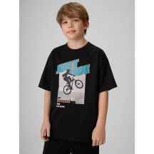 T-shirt bawełniany chłopięcy 4F 4FJRSS26TTSHM4169-020S
