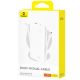 6. Powerbank Baseus Airpow Lite 10000mAh 22,5W z wbudowanymi kablami USB-C i Lightning - biały