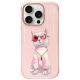 Etui Nimmy Glasses Cool Cat na iPhone 16 Pro - różowe