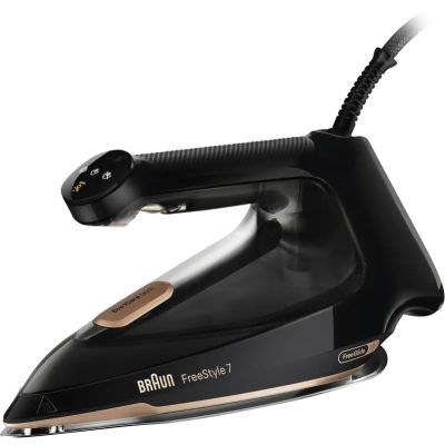 Braun FI 7276 BK FreeStyle 7 Żelazko parowe Czarny, Złoto