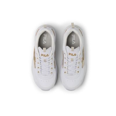 2. Fila Skye ZP buty sportowe damskie sneakersy modne białe ze złotym