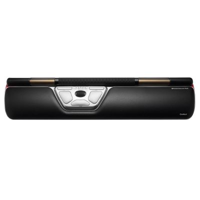 7. Myszka Contour Design RollerMouse Czerwona bezprzewodowa Bluetooth USB Type-C 2800 DPI Srebrny