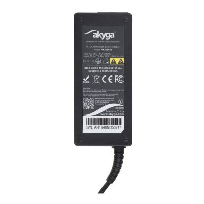 3. Zasilacz sieciowy Akyga AK-ND-58 do notebooka DELL (19,5 V; 3,33 A; 65W; 4.5 mm x 3 mm)