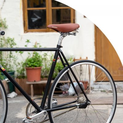6. Siodełko rowerowe Rockbros 6800S retro komfortowe - brązowe