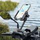 2. Uchwyt motocyklowy na telefon Baseus GoTrip do lusterka, z amortyzacją – czarny