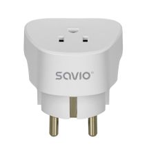 SAVIO ADAPTER PODRÓŻNY, GNIAZDO US – WTYK EU AP-01