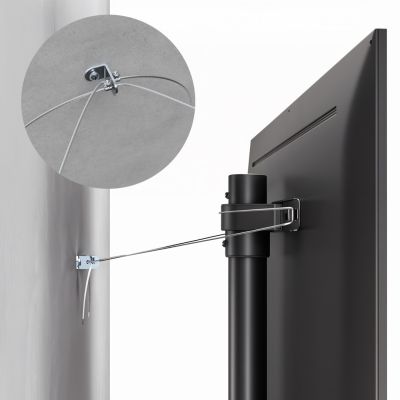 MACLEAN UCHWYT STOJAK PODŁOGOWY DO TELEWIZORA, 32-70", MAX. VESA 400X400, MAX. 40KG MC-494