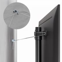 MACLEAN UCHWYT STOJAK PODŁOGOWY DO TELEWIZORA, 32-70", MAX. VESA 400X400, MAX. 40KG MC-494