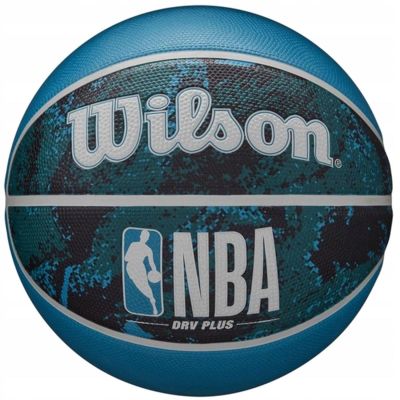 9. PIŁKA DO KOSZYKÓWKI WILSON NBA DRV PLUS VIBE WZ3012602XB7 R.7 czarno niebieska