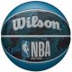 9. PIŁKA DO KOSZYKÓWKI WILSON NBA DRV PLUS VIBE WZ3012602XB7 R.7 czarno niebieska