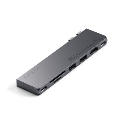 2. Hub Satechi Type-C Pro Hub Slim gwiezdna szarość - Smukła obudowa