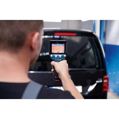 8. Bosch GTC 600 C Noise equivalent temperature difference (NETD) IR Czarny, Niebieski 256 x 192 px Wbudowany wyświetlacz LCD