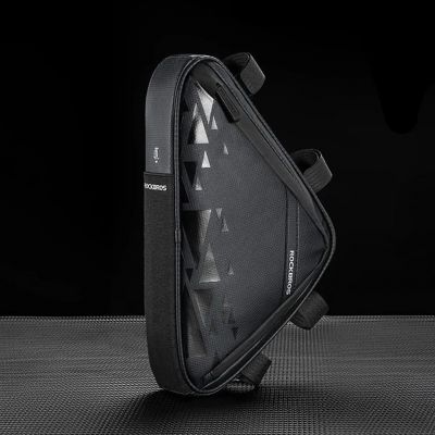 9. Torba rowerowa Rockbros B39-2 wodoodporna na ramę - czarna