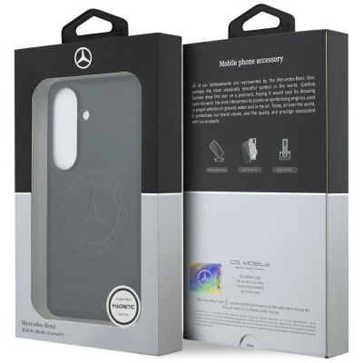 8. Etui Mercedes Vintage Logo MagSafe do Samsung Galaxy S26 - czarne
