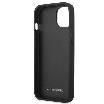7. Etui Mercedes Leather Stars Pattern na iPhone 13 mini - czerwone