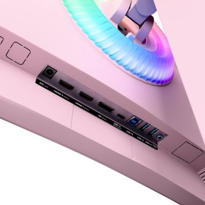 10. Arozzi Nova 49” Curved monitor komputerowy 124,5 cm (49") 5120 x 1440 px Dual QHD LED Różowy