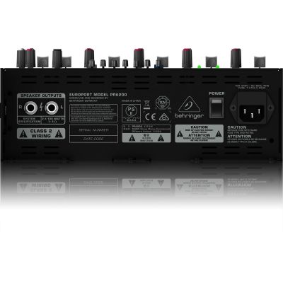 5. Behringer PPA200 system PA System nagłośnieniowy wolnostojący (PA) 200 W Czarny