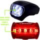 18. ZESTAW LAMP ROWEROWYCH LED PRZÓD TYŁ DUNLOP