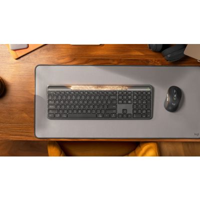 8. Logitech Signature Slim Solar+ K980 klawiatura Uniwersalne RF Wireless + Bluetooth QWERTY UK międzynarodowy Grafitowy