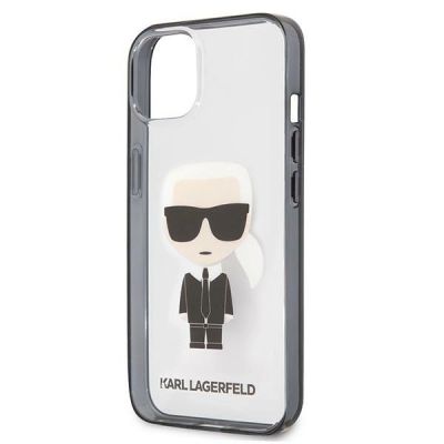 6. Etui Karl Lagerfeld Iconik Karl na iPhone 13 mini - przezroczyste