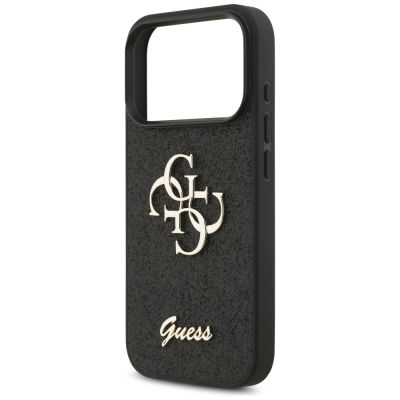 6. Etui Guess Fixed Glitter Big 4G na iPhone 17 Pro / 18 Pro - czarne