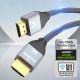 4. Wozinsky kabel HDMI 2.1 8K 60 Hz 48 Gbps / 4K 120 Hz / 2K 144 Hz 3 m srebrny (WHDMI-30)