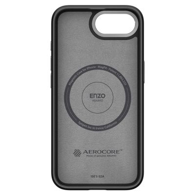 16. Etui Spigen Enzo Aramid MagSafe na iPhone 16e / 17e- czarne