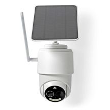Kamera zewnętrzna Nedis Smartlife 4G, IP65 czujnik ruchu, night vision, biały