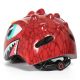 4. Kask rowerowy dziecięcy Wozinsky motyw smok lekki 50-54 cm - czerwony