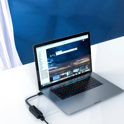 10. Adapter sieciowy Orico UTK-U3 USB-A 3.0 do RJ45 Gigabit Ethernet 1 Gbps - czarny