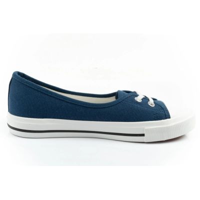 4. Lee Cooper buty trampki damskie sportowe niebieskie wsuwane baleriny